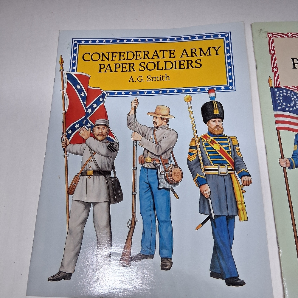 Confederate And Union Army Paper Soldiers Paper Dolls AG Smith - Picture 6 of 16